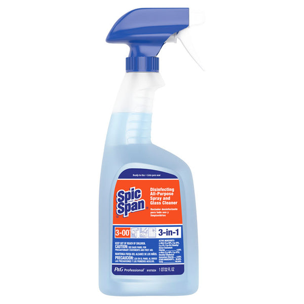 Spic and Span® Disinfecting All-Purpose Spray and Glass Cleaner, Fresh Scent, 32 oz Spray Bottle, 8/Carton (PGC58775CT)