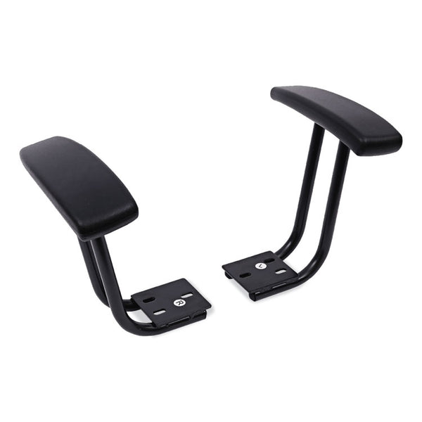 Alera® Optional Fixed Height T-Arms for Alera Essentia and Interval Series Chairs, Black, 2/Set (ALEIN49AKB10B)