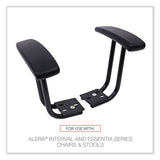 Alera® Optional Fixed Height T-Arms for Alera Essentia and Interval Series Chairs, Black, 2/Set (ALEIN49AKB10B)