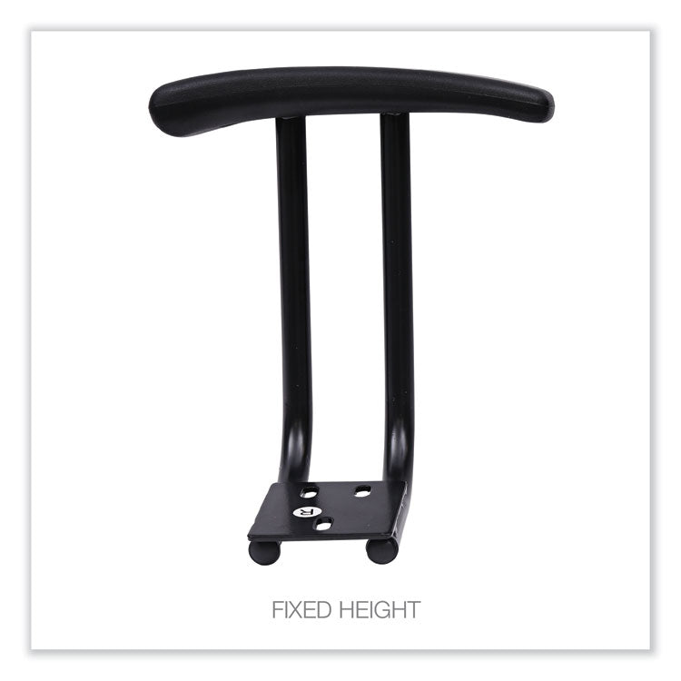 Alera® Optional Fixed Height T-Arms for Alera Essentia and Interval Series Chairs, Black, 2/Set (ALEIN49AKB10B)