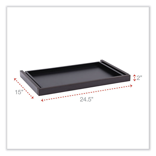 Alera® Alera Valencia Series Center Drawer, Laminate, 24.5w x 15d x 2h, Espresso (ALEVA312414ES)