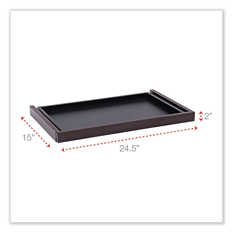 Alera® Alera Valencia Series Center Drawer, Laminate, 24.5w x 15d x 2h, Mahogany (ALEVA312414MY)