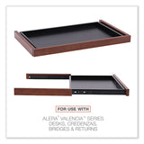 Alera® Alera Valencia Series Center Drawer, Laminate, 24.5w x 15d x 2h, Medium Cherry (ALEVA312414MC)