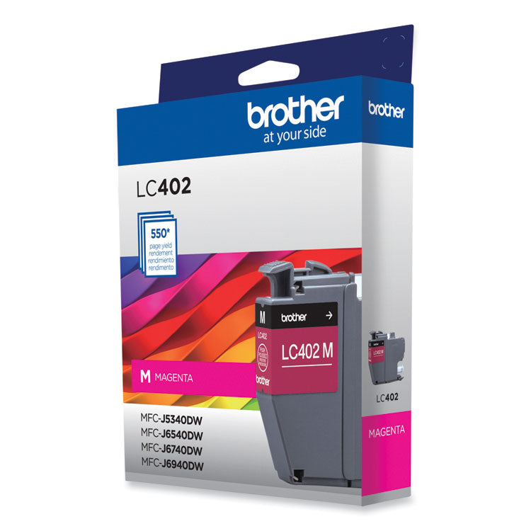 Brother LC402MS Ink, 550 Page-Yield, Magenta (BRTLC402MS)