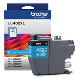 Brother LC402XLCS High-Yield Ink, 1,500 Page-Yield, Cyan (BRTLC402XLCS)