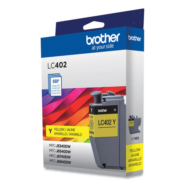 Brother LC402YS Ink, 550 Page-Yield, Yellow (BRTLC402YS)