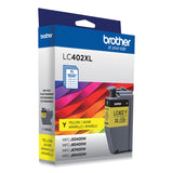 Brother LC402XLYS High-Yield Ink, 1,500 Page-Yield, Yellow (BRTLC402XLYS)