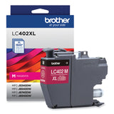 Brother LC402XLMS High-Yield Ink, 1,500 Page-Yield, Magenta (BRTLC402XLMS)