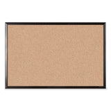 U Brands Cork Bulletin Board with Black Aluminum Frame, 35 x 23, Tan Surface (UBR2880U0001) Each