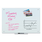 U Brands Glass Dry Erase Board, 35 x 23, White Surface (UBR2298U0001) Each