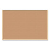 U Brands Cork Bulletin Board, 70 x 47, Tan Surface, Birch Wood Frame (UBR2872U0001) Each