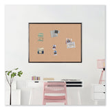 U Brands Cork Bulletin Board with Black Aluminum Frame, 47 x 35, Tan Surface (UBR050U0001) Each