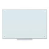 U Brands Glass Dry Erase Board, 35 x 23, White Surface (UBR2298U0001) Each