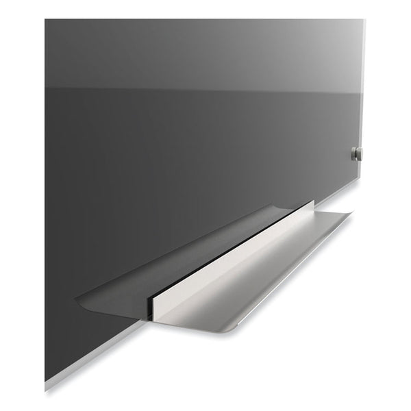 U Brands Black Glass Dry Erase Board, 96 x 47, Black Surface (UBR3015U0001)