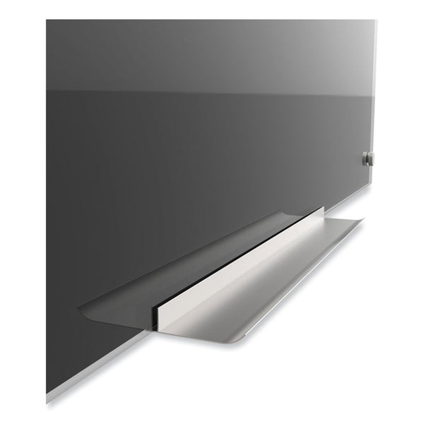 U Brands Black Glass Dry Erase Board, 96 x 47, Black Surface (UBR3015U0001) Each