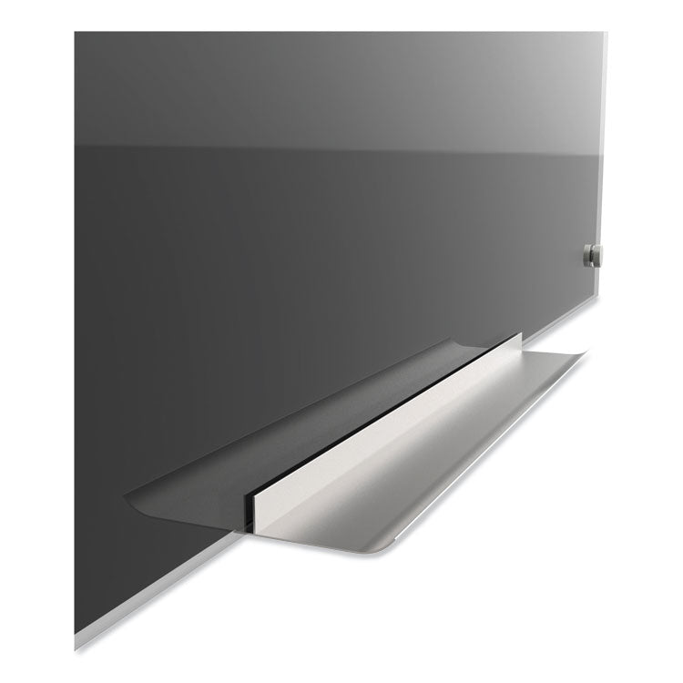 U Brands Black Glass Dry Erase Board, 35 x 23, Black Surface (UBR170U0001) Each