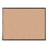U Brands Cork Bulletin Board with Black Aluminum Frame, 47 x 35, Tan Surface (UBR050U0001) Each