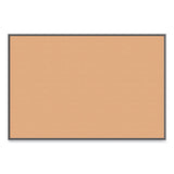 U Brands Cork Bulletin Board with Black Aluminum Frame, 70 x 47, Tan Surface (UBR2882U0001) Each