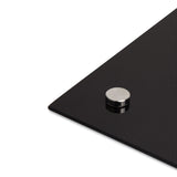 U Brands Black Glass Dry Erase Board, 96 x 47, Black Surface (UBR3015U0001) Each