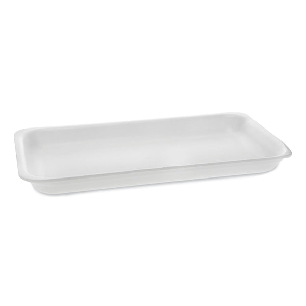 Pactiv Supermarket Tray, #25PZ, 15 x 8 x 1.25, White, Foam, 200/Carton (PCT51P125PZ) Case of 200