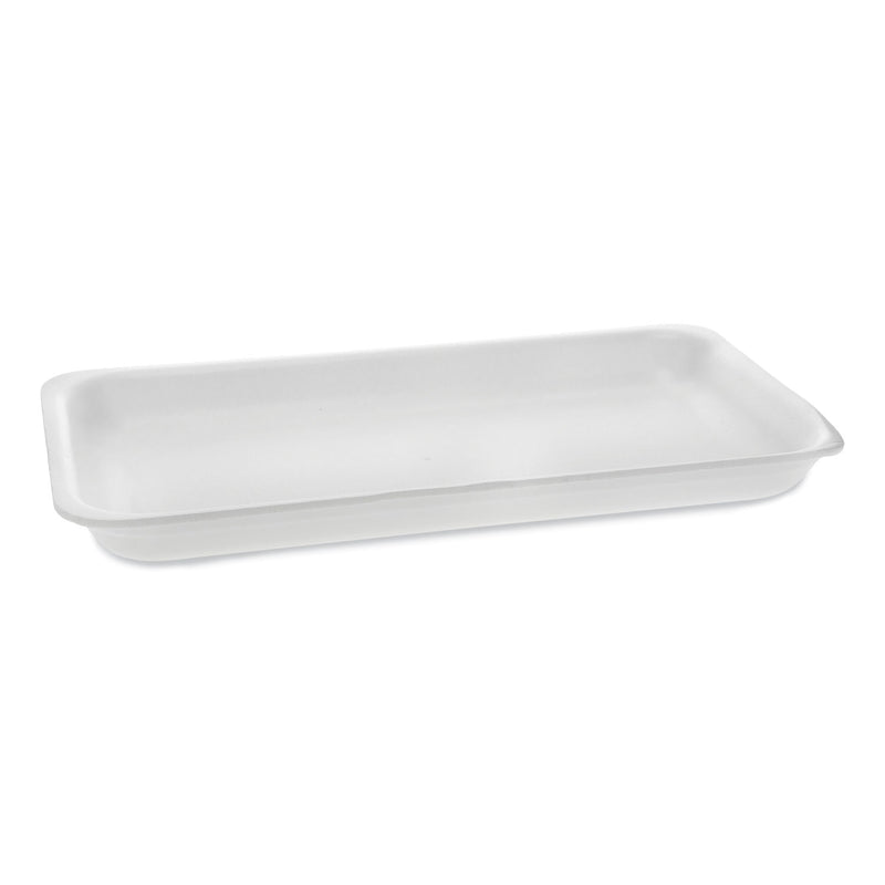 Pactiv Supermarket Tray, #25PZ, 15 x 8 x 1.25, White, Foam, 200/Carton (PCT51P125PZ) Case of 200