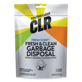 CLR PRO® Fresh and Clean Garbage Disposal, Fresh Scent, 5 Pods/Pack, 6 Packs/Carton (JELGDC6PRO) Pack of 5