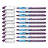 Schneider® Slider Basic Ballpoint Pen, Stick, Extra-Bold 1.4 mm, Violet Ink, Violet Barrel, 10/Box (RED151208) Box of 10