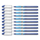 Schneider® Slider Basic Ballpoint Pen, Stick, Medium 0.8 mm, Blue Ink, Blue Barrel, 10/Box (RED151103)