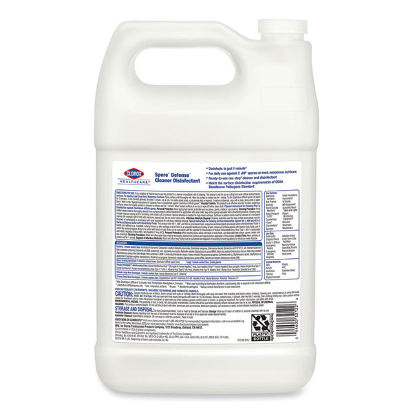 Clorox Healthcare® Spore Defense, Closed System, 1 gal Bottle, 4/Carton (CLO32122)