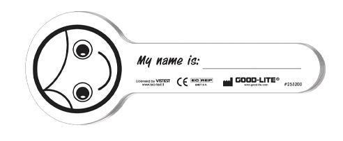 Heidi® Eye Occluder Heidi Smiling Face Style Disposable White Card Stock (1129828_PK) 50/PK