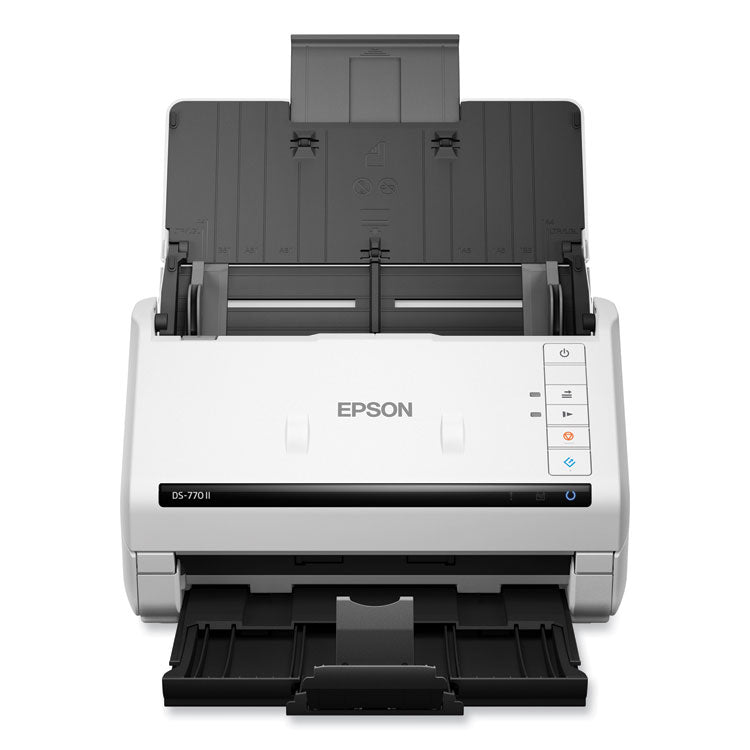 Epson® DS-770 II Color Duplex Document Scanner, 600 dpi Optical Resolution, 100-Sheet Duplex Auto Document Feeder (EPSB11B262201)