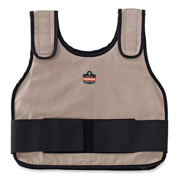 ergodyne® Chill-Its 6230 Standard Phase Change Cooling Vest with Packs, Cotton, Small/Medium, Khaki, Ships in 1-3 Business Days (EGO12000) Each