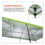 ergodyne® Shax 6015 Heavy-Duty Pop-Up Tent, Single Skin, 10 ft x 20 ft, Polyester/Steel, Lime, Ships in 1-3 Business Days (EGO12915)