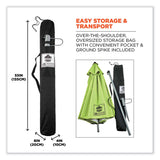 ergodyne® Shax 6100 Lightweight Work Umbrella, 90" Span, 92.4" Long, Lime Canopy, Ships in 1-3 Business Days (EGO12967)