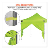 ergodyne® Shax 6096 Pop-Up Tent Sidewall with Zipper, Single Skin, 10 ft x 10 ft, Polyester, Lime, Ships in 1-3 Business Days (EGO12978)