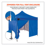 ergodyne® Shax 6096 Pop-Up Tent Sidewall with Zipper, Single Skin, 10 ft x 10 ft, Polyester, Blue, Ships in 1-3 Business Days (EGO12979)