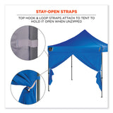 ergodyne® Shax 6096 Pop-Up Tent Sidewall with Zipper, Single Skin, 10 ft x 10 ft, Polyester, Blue, Ships in 1-3 Business Days (EGO12979)