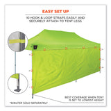 ergodyne® Shax 6097 Pop-Up Tent Sidewall, Single Skin, 10 ft x 10 ft, Polyester, Lime, Ships in 1-3 Business Days (EGO12995)
