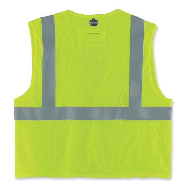 ergodyne® GloWear 8263FRHL Class 2 FR Safety Economy Hook/Loop Vest, Modacrylic Mesh/Cotton, 2XLa/3XL, Lime, Ships in 1-3 Business Days (EGO21867) Each