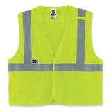 ergodyne® GloWear 8263FRHL Class 2 FR Safety Economy Hook/Loop Vest, Modacrylic Mesh/Cotton, 4XL/5XL, Lime, Ships in 1-3 Business Days (EGO21869) Each
