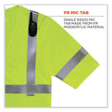 ergodyne® GloWear 8356FRHL Class 3 FR Hook and Loop Safety Vest with Sleeves, Modacrylic, 4XL/5XL, Lime, Ships in 1-3 Business Days (EGO22219) Each