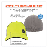 ergodyne® GloWear 8931 Reflective Stretch-Fit Hat, Cotton/Polyester, Ergodyne Logo, Small/Med, Hi-Vis Lime, Ships in 1-3 Business Days (EGO23240) Each