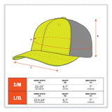 ergodyne® GloWear 8931 Reflective Stretch-Fit Hat, Cotton/Polyester, Small/Medium, Hi-Vis Lime, Ships in 1-3 Business Days (EGO23241) Each