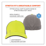 ergodyne® GloWear 8931 Reflective Stretch-Fit Hat, Cotton/Polyester, Large/X-Large, Hi-Vis Lime, Ships in 1-3 Business Days (EGO23243) Each