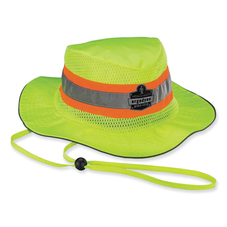 ergodyne® GloWear 8935 Hi-Vis Ranger Sun Hat, Polyester, Large/X-Large, Lime, Ships in 1-3 Business Days (EGO23260) Each