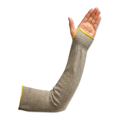 Wells Lamont Flame/Cut-Resistant Sleeve w/Thumbhole, 24", Elastic Both Ends, White/Yellow/Bk (815-SKC-24H) 12 Pieces