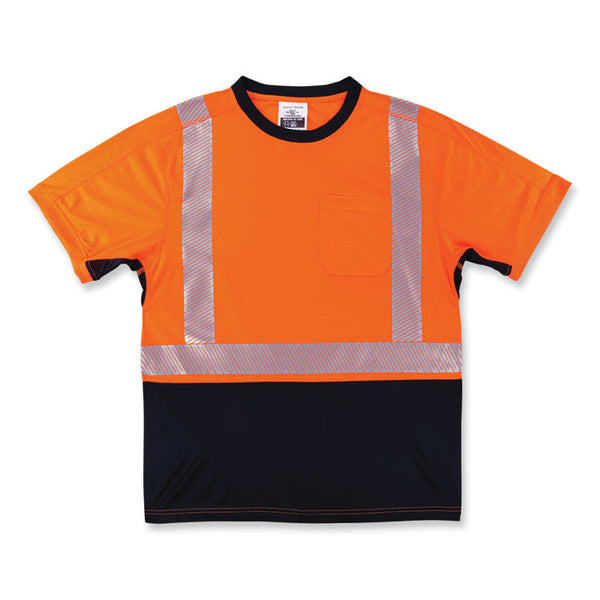 ergodyne® GloWear 8283BK Class 2 Lightweight Performance Hi-Vis T-Shirt, Polyester, X-Large, Orange, Ships in 1-3 Business Days (EGO23515) Each