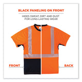 ergodyne® GloWear 8283BK Class 2 Lightweight Performance Hi-Vis T-Shirt, Polyester, 4X-Large, Orange, Ships in 1-3 Business Days (EGO23518) Each