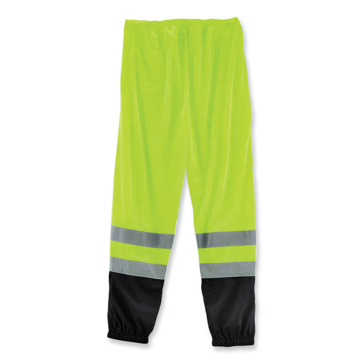ergodyne® GloWear 8910BK Class E Hi-Vis Pants with Black Bottom, Polyester, Large/X-Large, Lime, Ships in 1-3 Business Days (EGO23955) Each