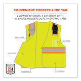 ergodyne® GloWear 8246Z Class 2 Two-Tone Mesh Reflective Binding Zipper Vest, Polyester, 2X-Large/3XL, Lime, Ships in 1-3 Business Days (EGO24147) Each